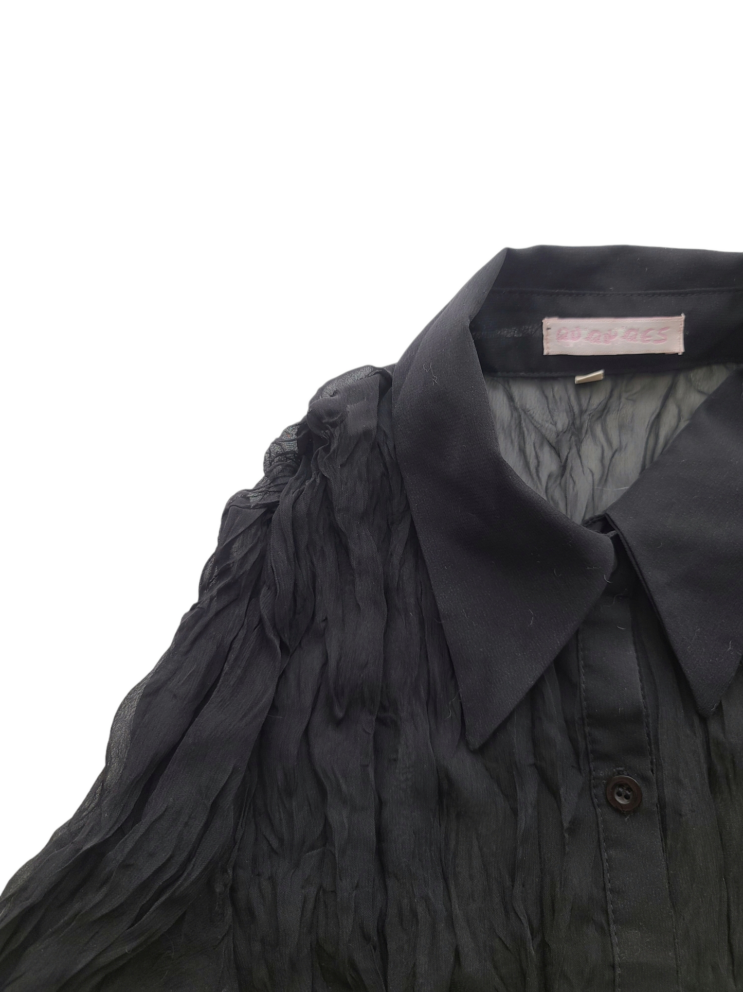 Fairy y2k vintage transparent black top - zimfriperie