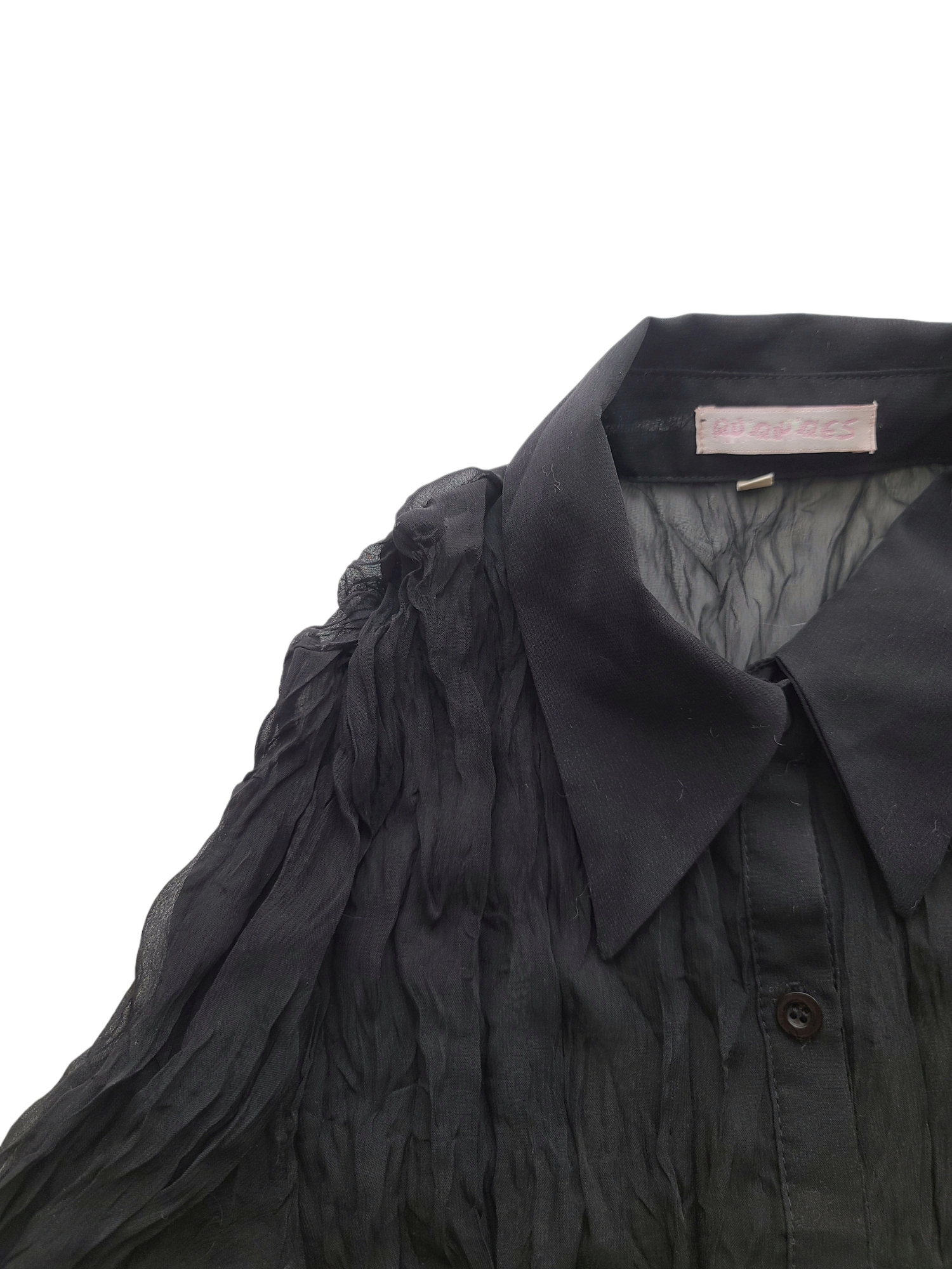 Fairy y2k vintage transparent black top - zimfriperie