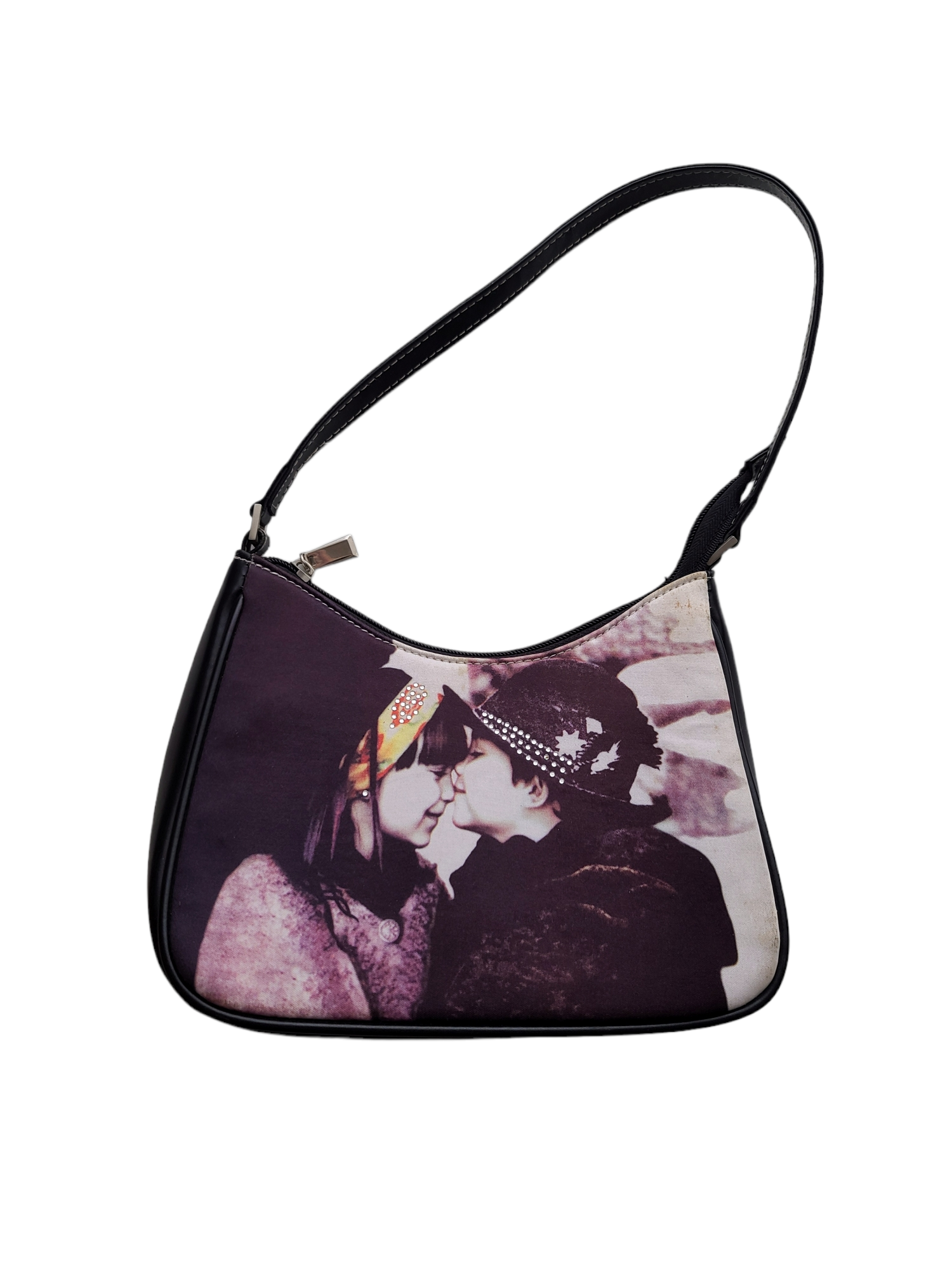 Y2k printed vintage mini bag strass harajuku cybery2k collector cute kawaii school