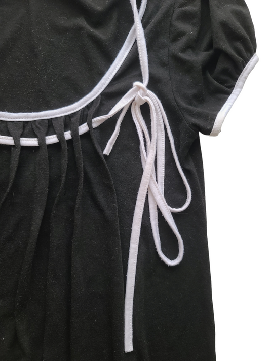 Y2k downton flirty preppy top