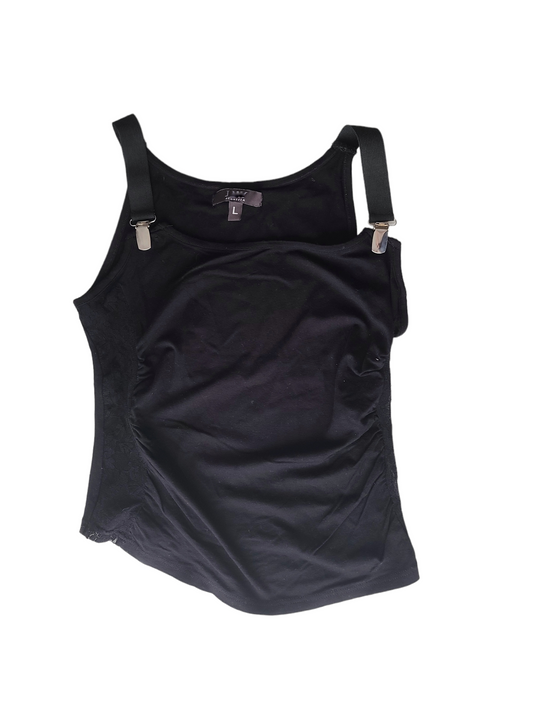 Y2k cybery2k vintage gorpcore lace black top 