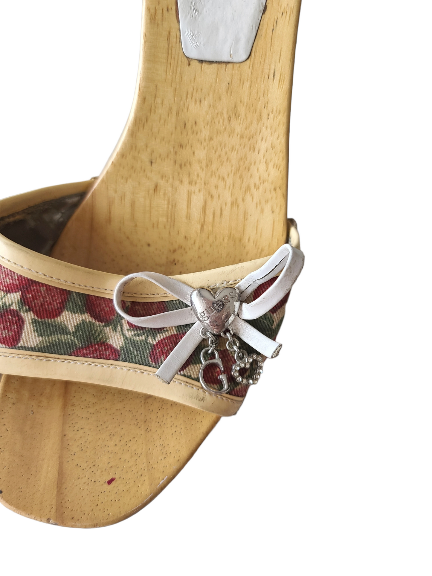 Y2k strawberry mules Guess mcbling