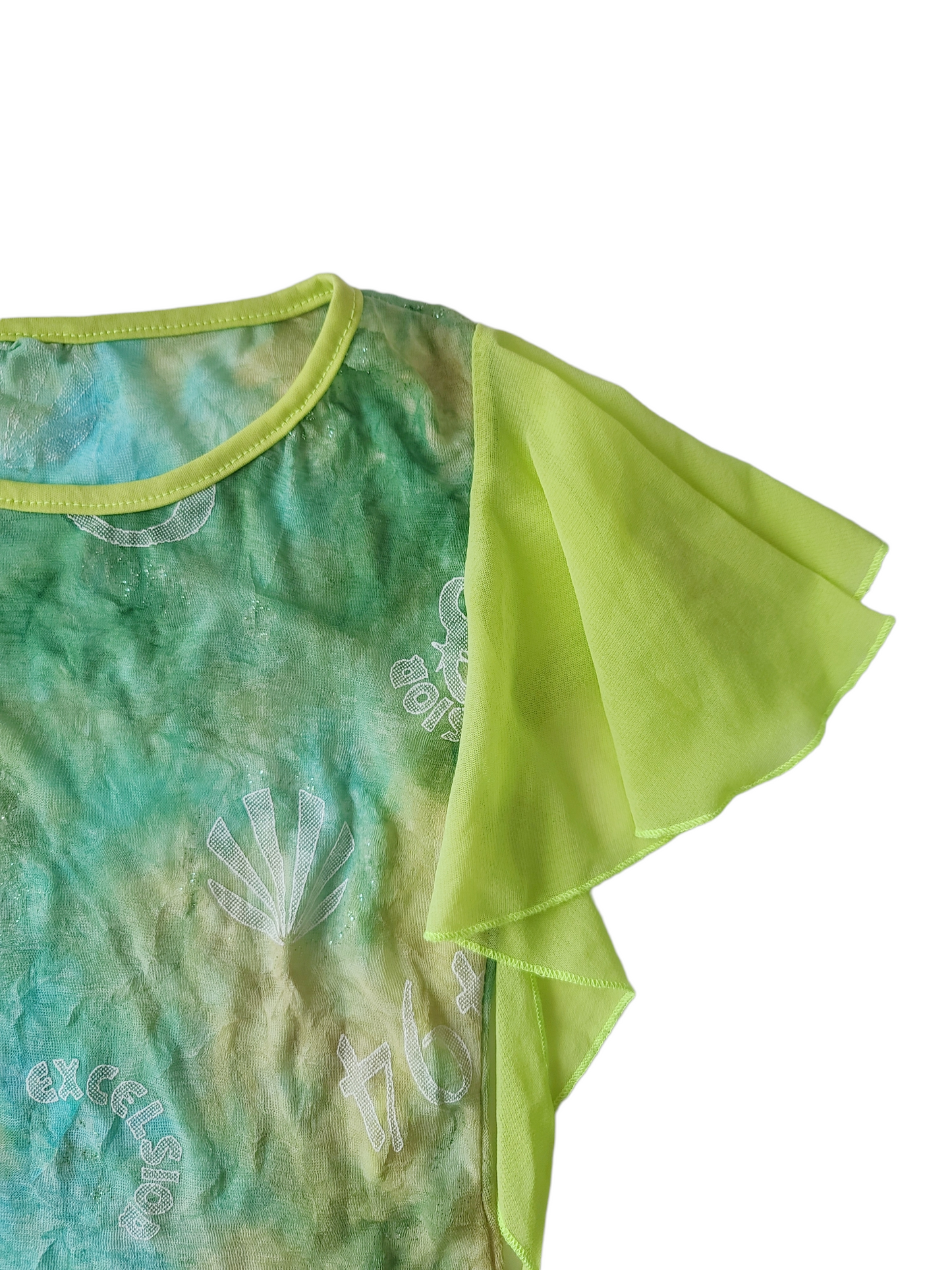 Mermaid fairy y2k mesh top
