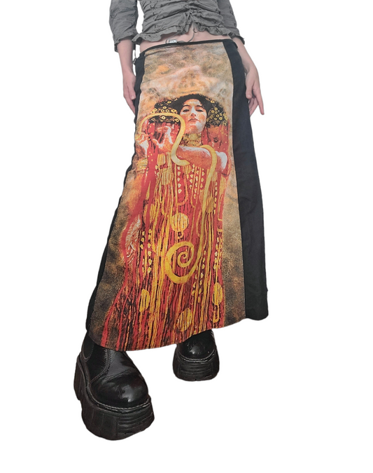 Printed klim maxi skirt colorfull cybery2k collector harajuku maximalist rare