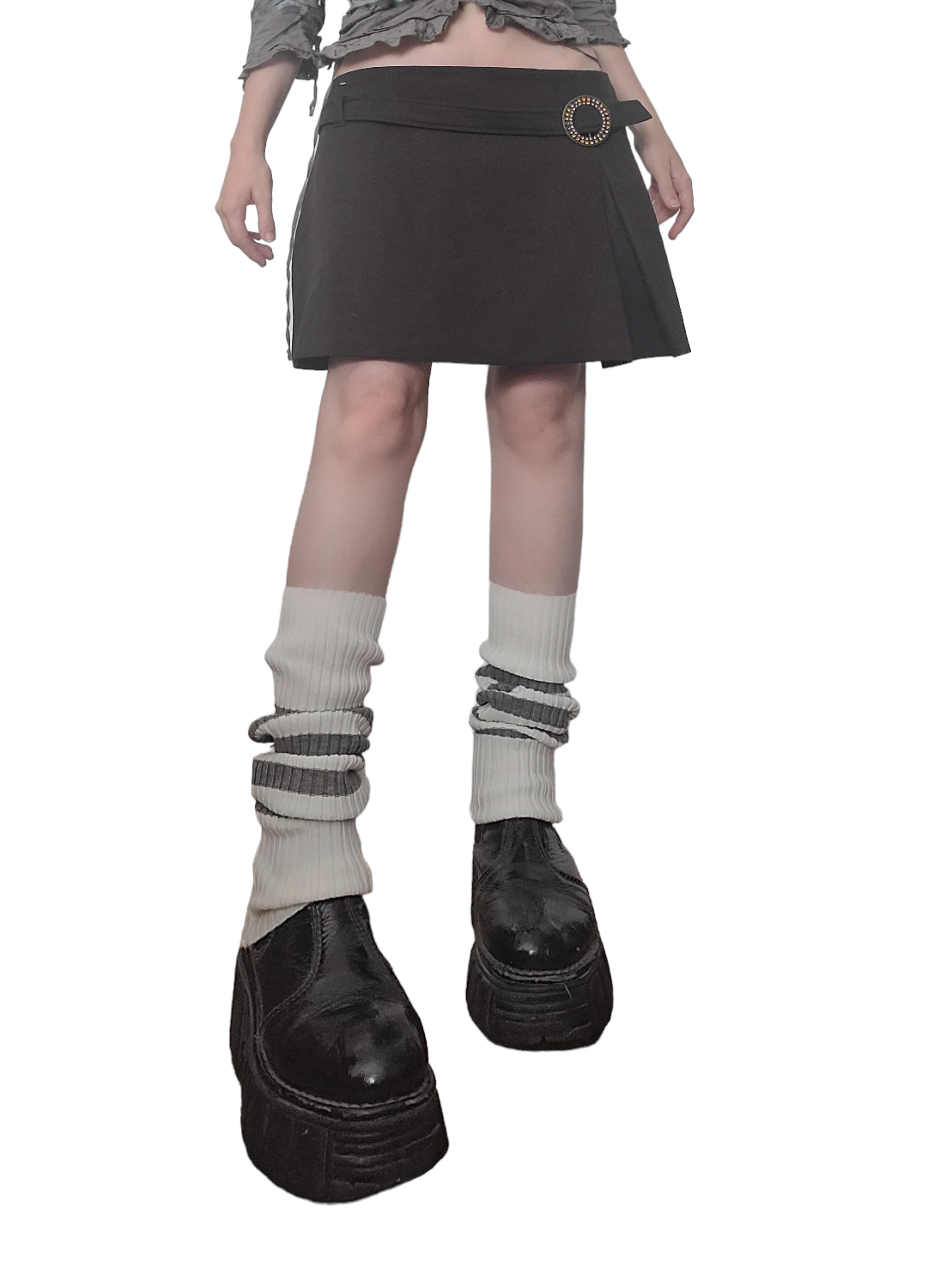 90s grunge pleated mini pleated skirt downtown cute kawaii 90s acubi