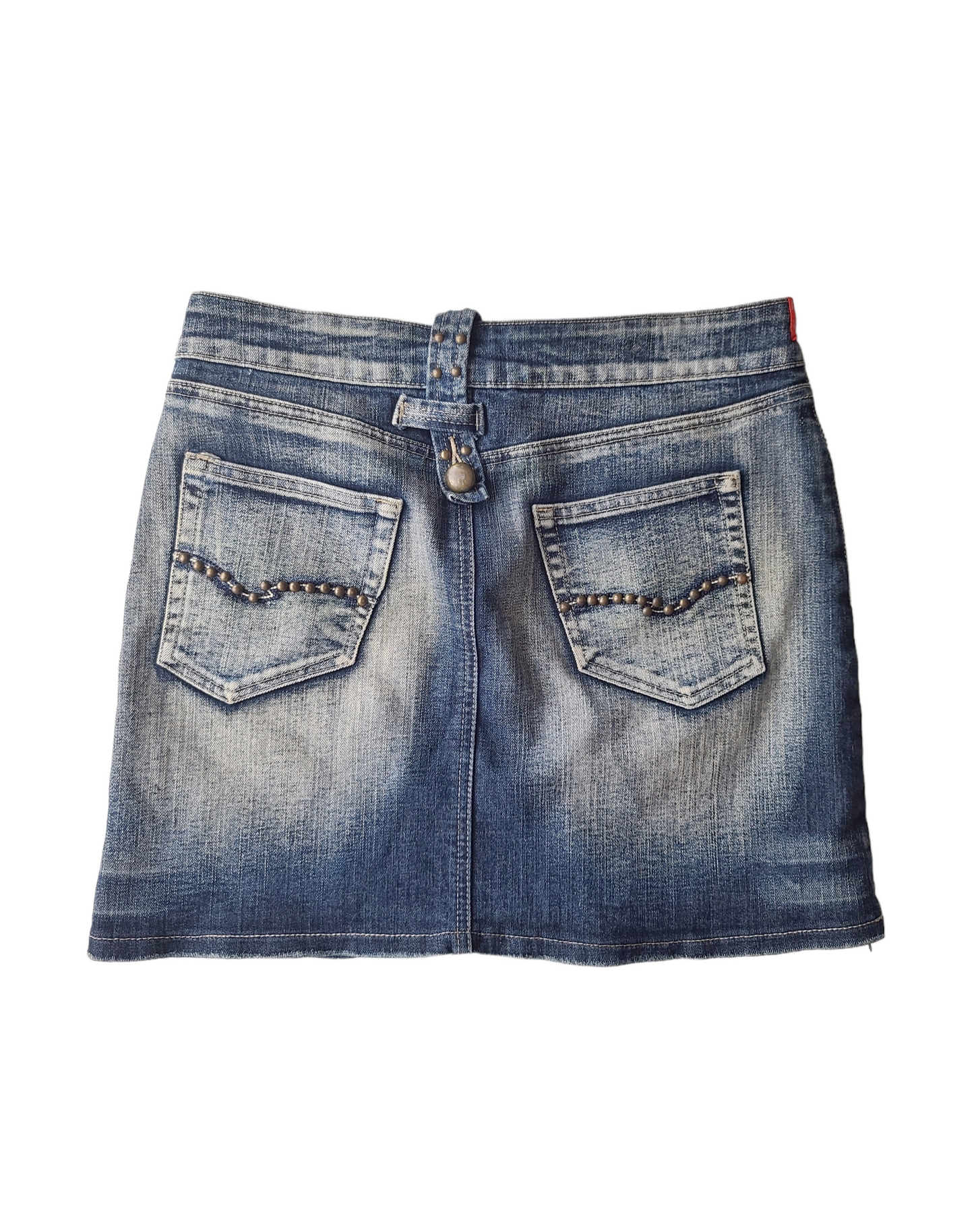Denim cybery2k mini skirt