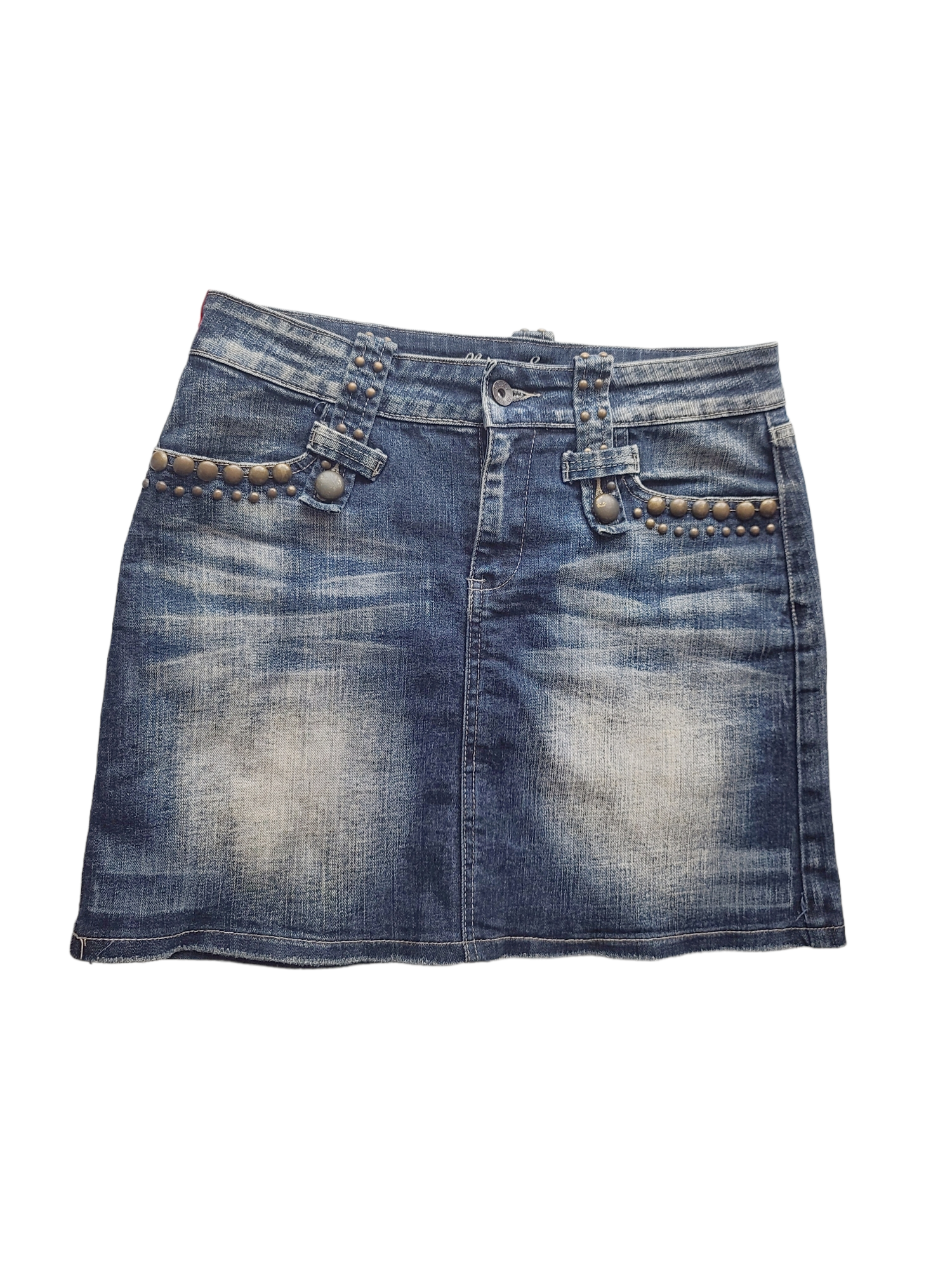 Denim mini skirt mcbling y2k