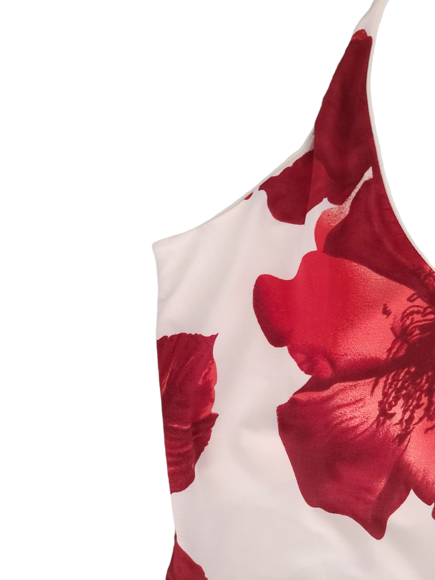 Y2k vintage flower backless top