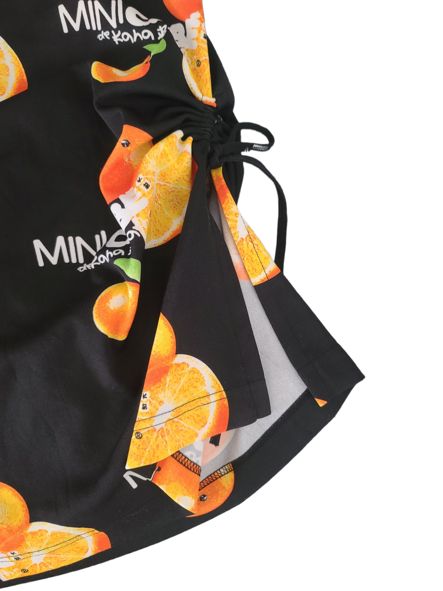 Cybery2k printed oranges gorpcore dress