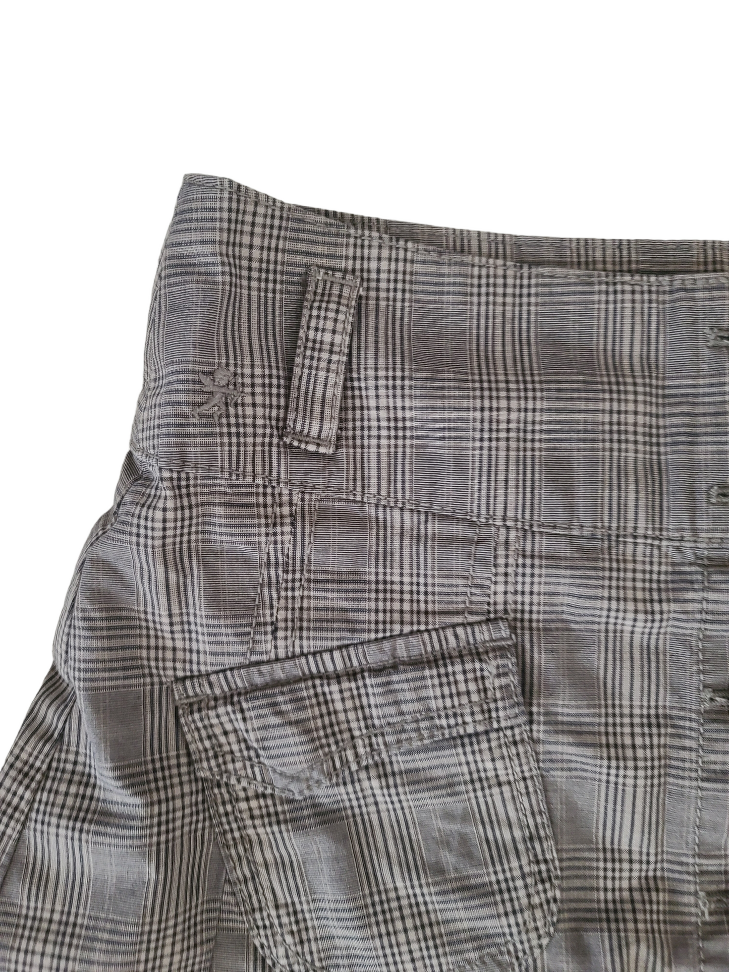 90s downtown plaid skirt