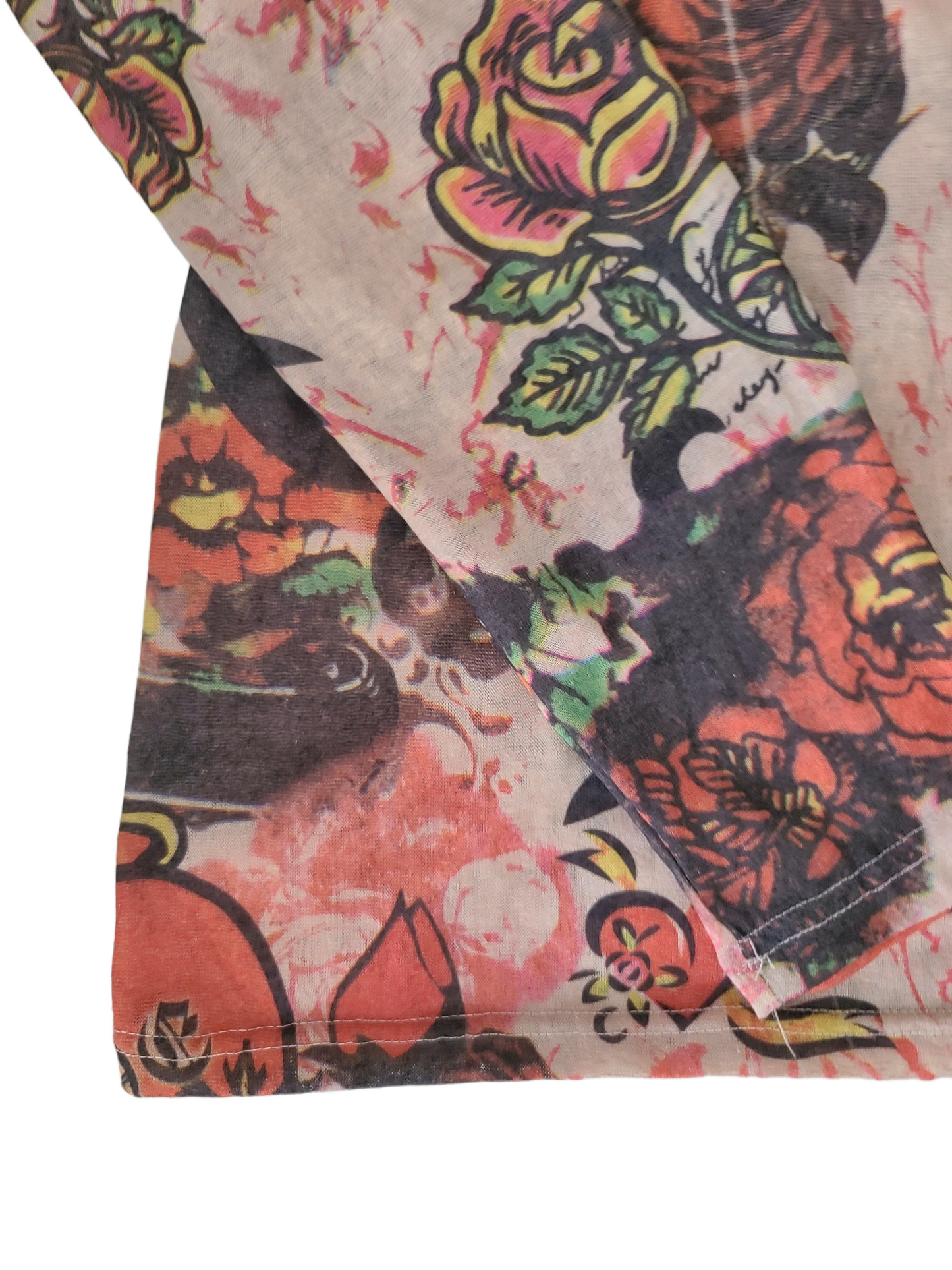 Y2k printed emo street top