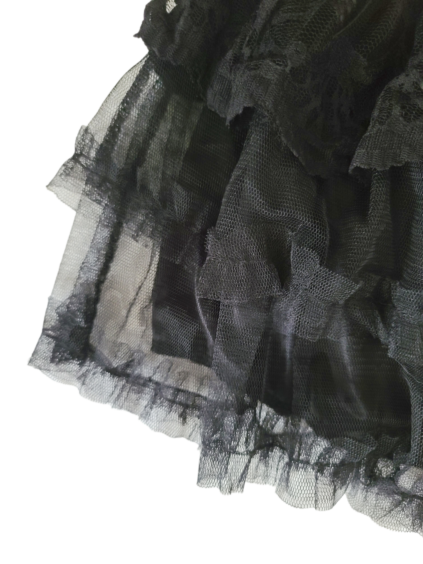 Y2k coquette ruffled lace skirt