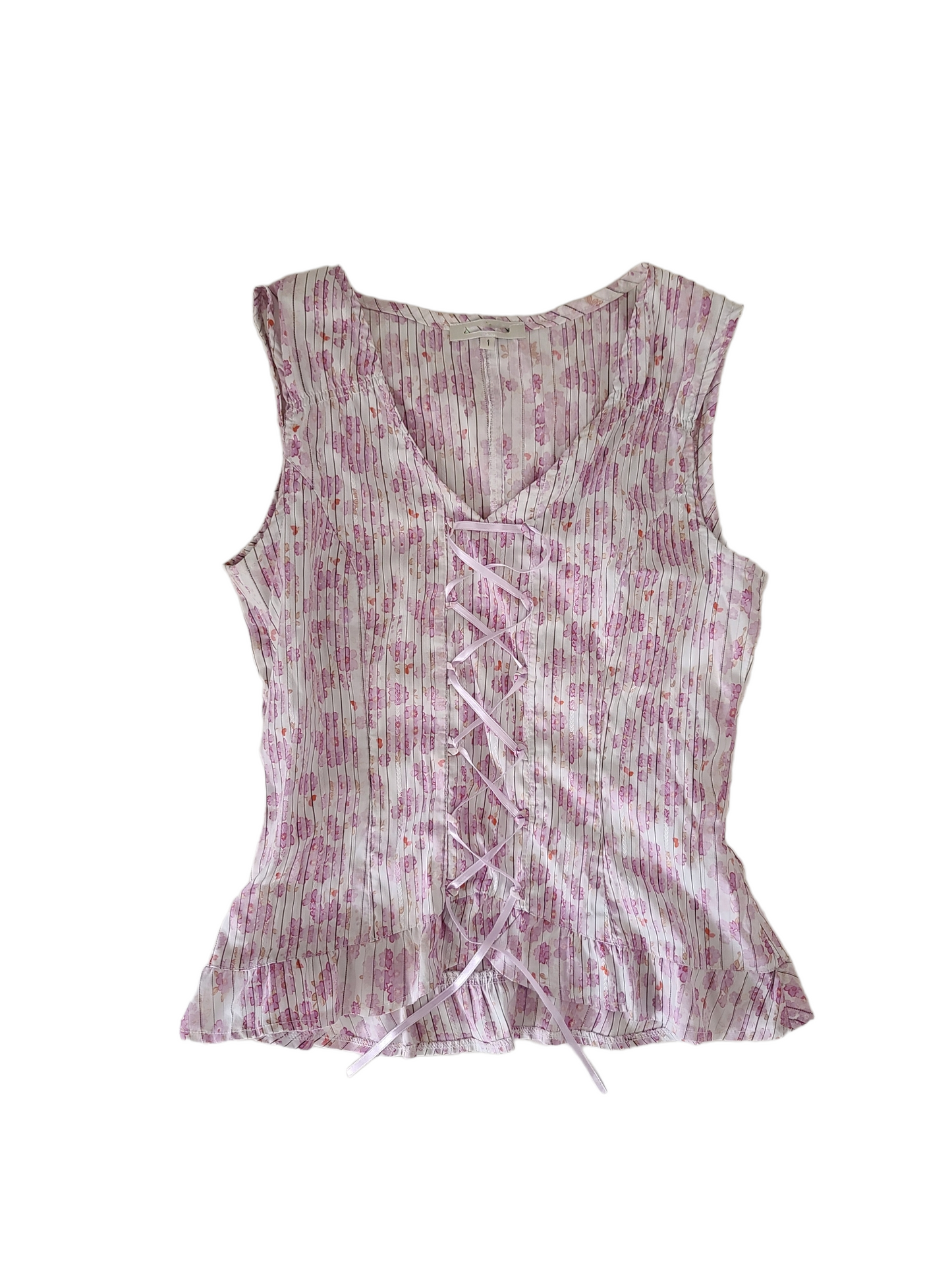Coquette y2k fairy cottagecore laceup corset flowers