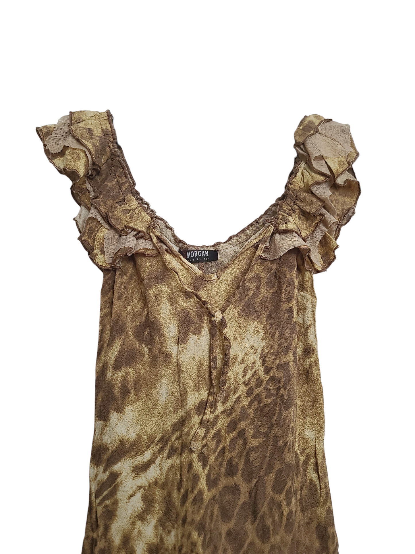 Y2k leopard Morgan de toi dress