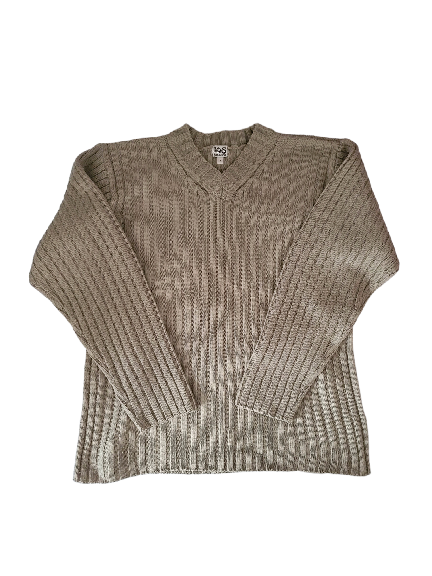 Ribbed sweater 90s grunge vintage pull cotele