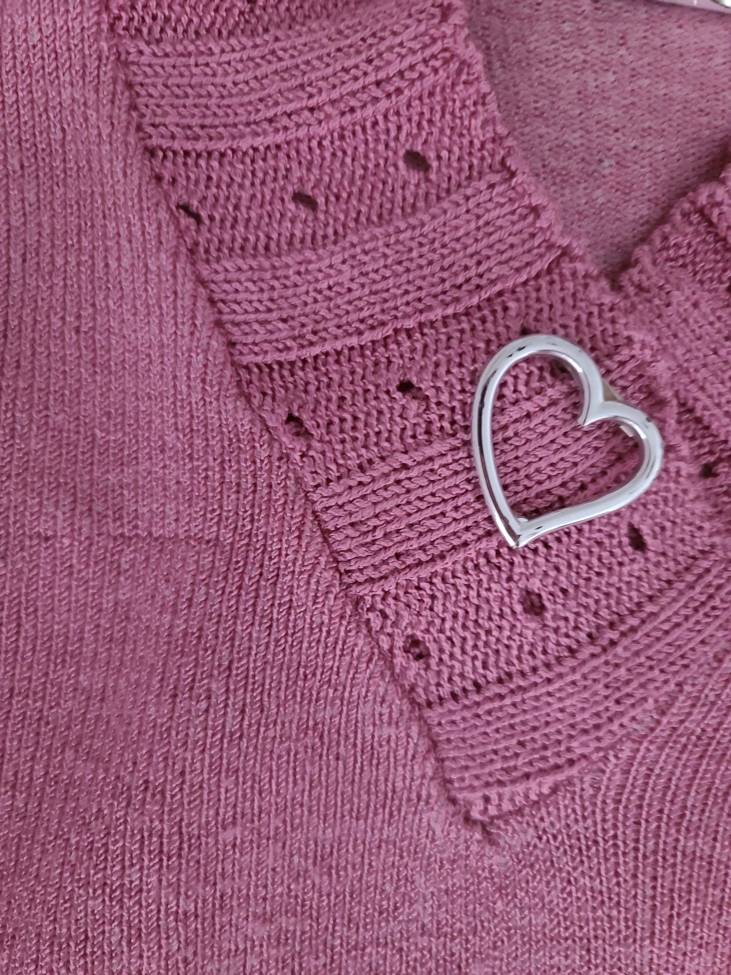 90s pink coquette sweater