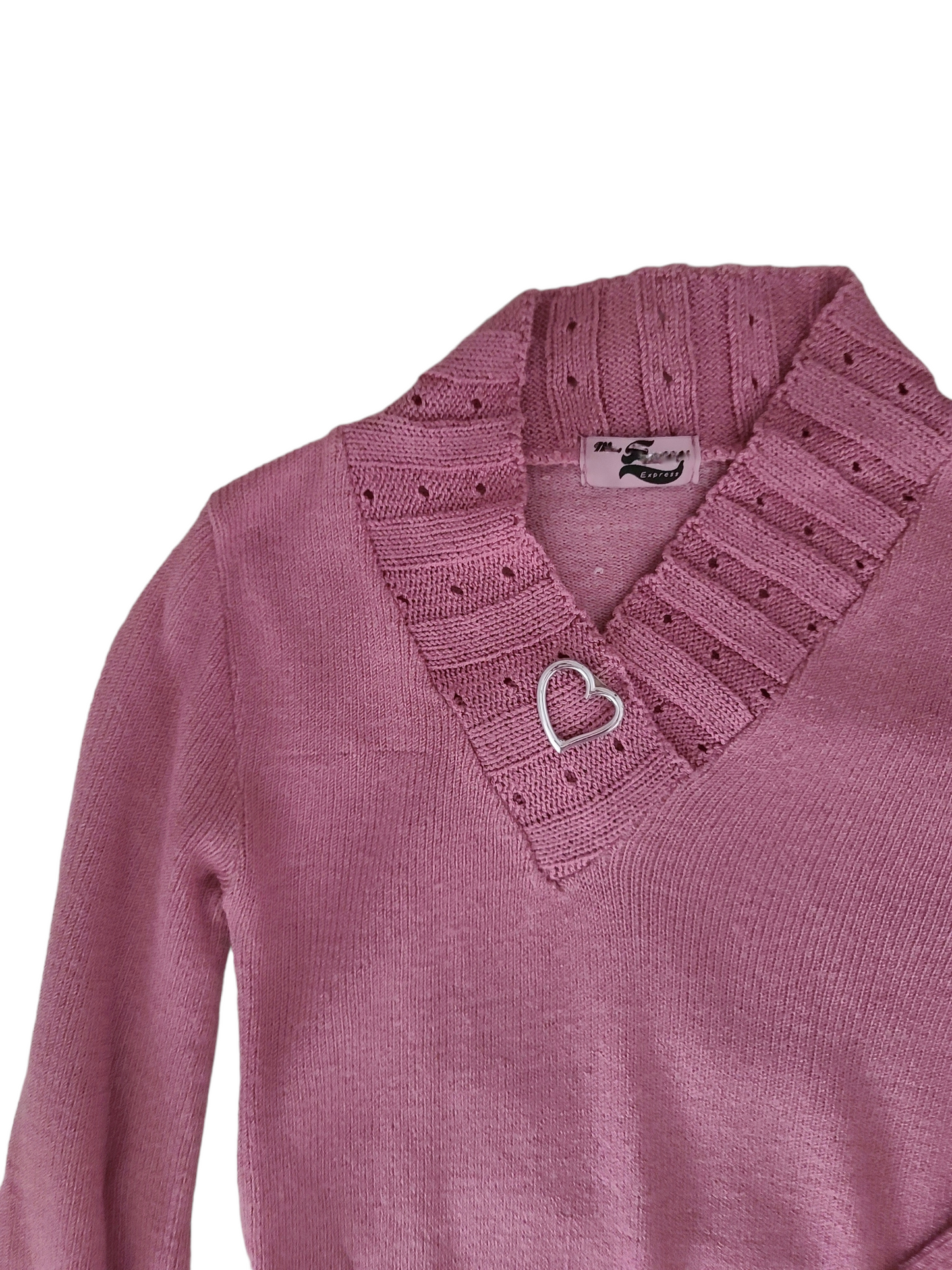 90s pink coquette sweater