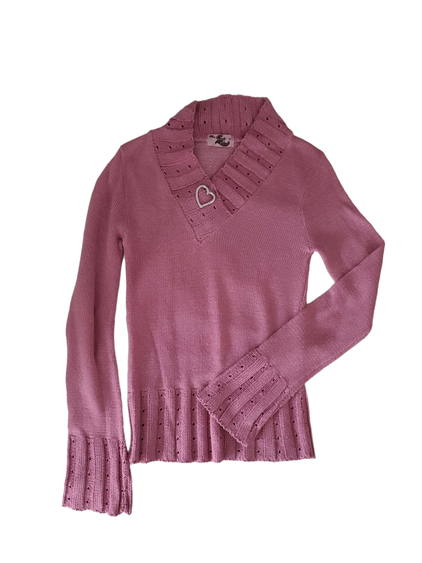 Coquette pink 90s sweater cutz girly