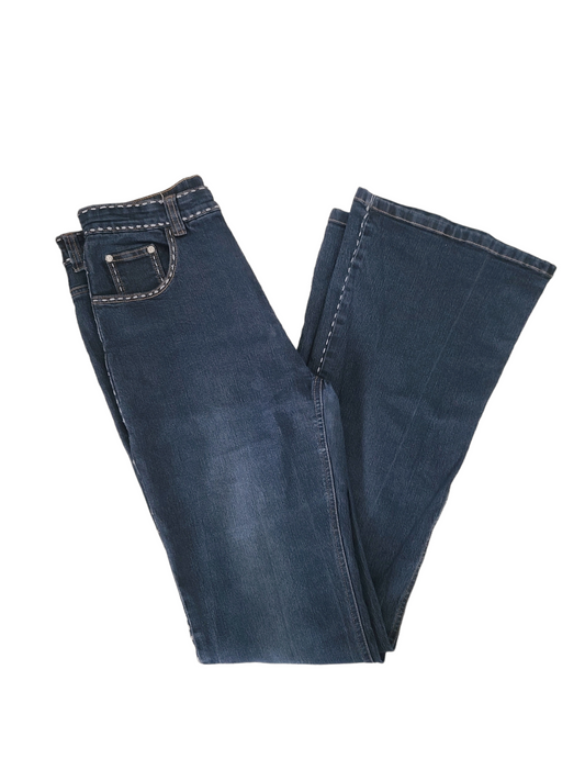 Y2k flared denim pants - zimfriperie