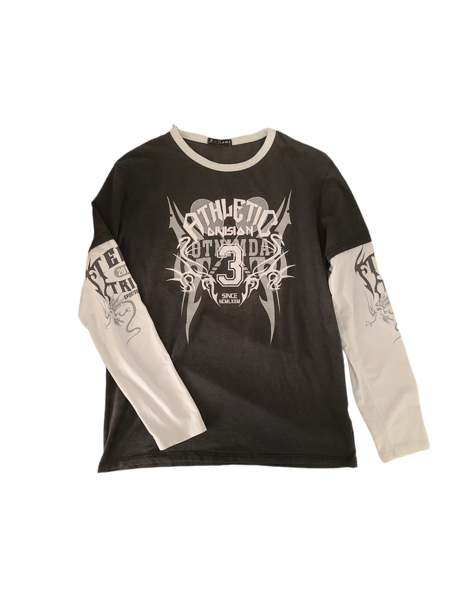 Grunge emo printed skater sweat y2k 90s 2000