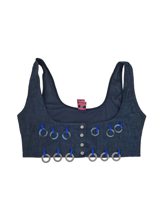 Cybery2k denim crop top