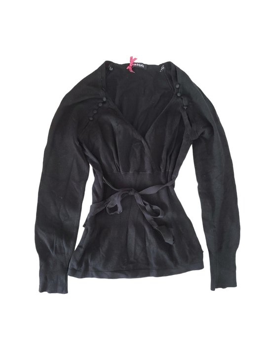 Downtown coquette y2k black top morgan france paris archive vintage