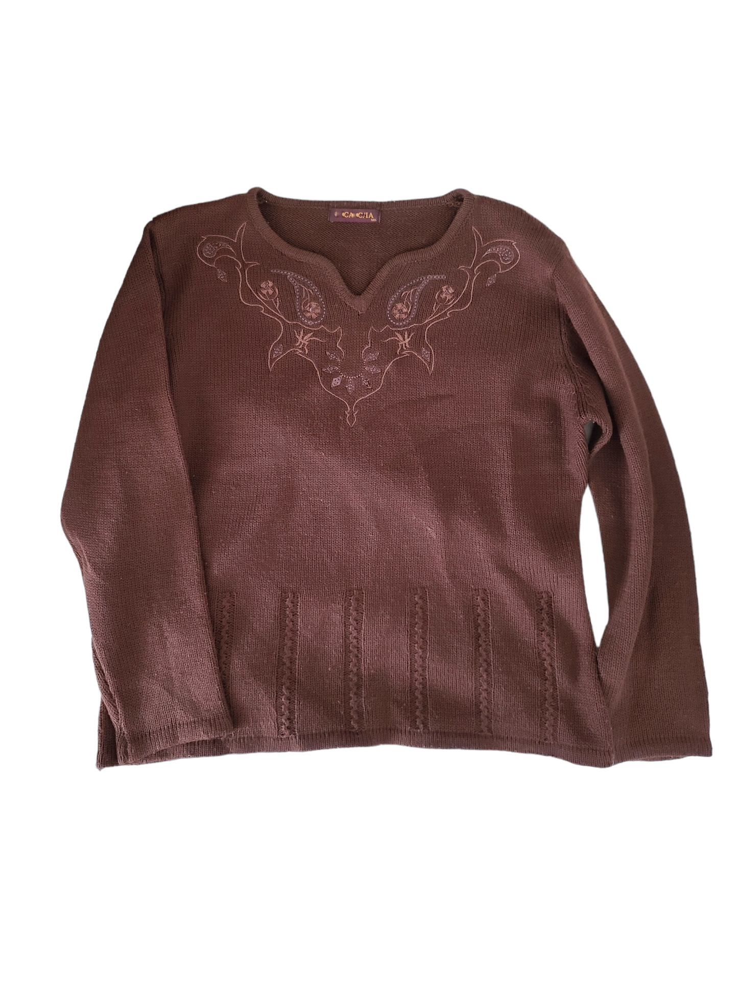 Y2k fairy brown sweater