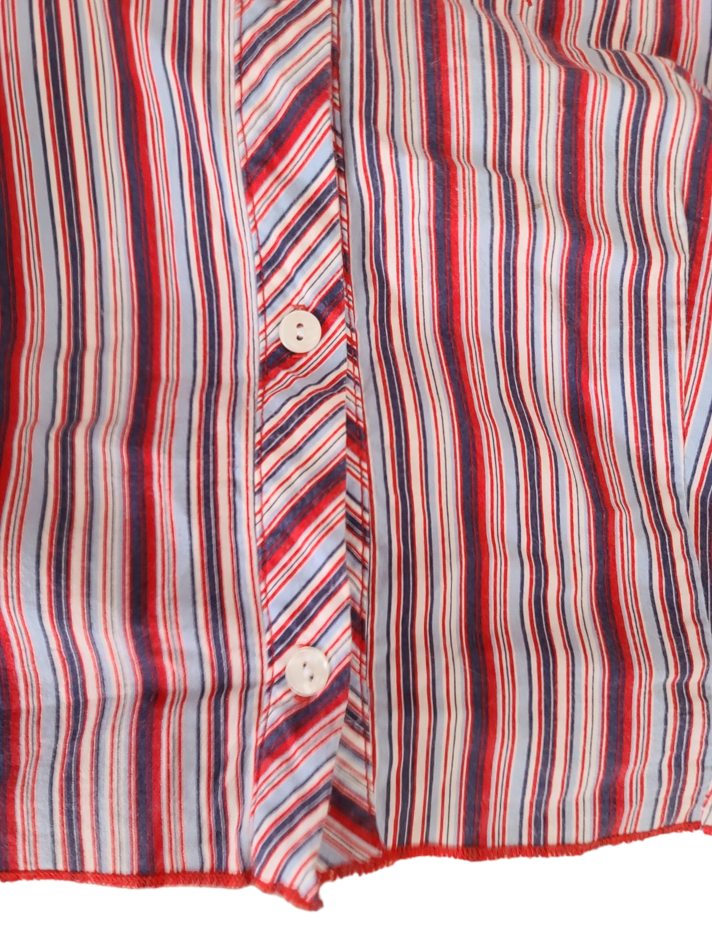 Y2k striped backless top
