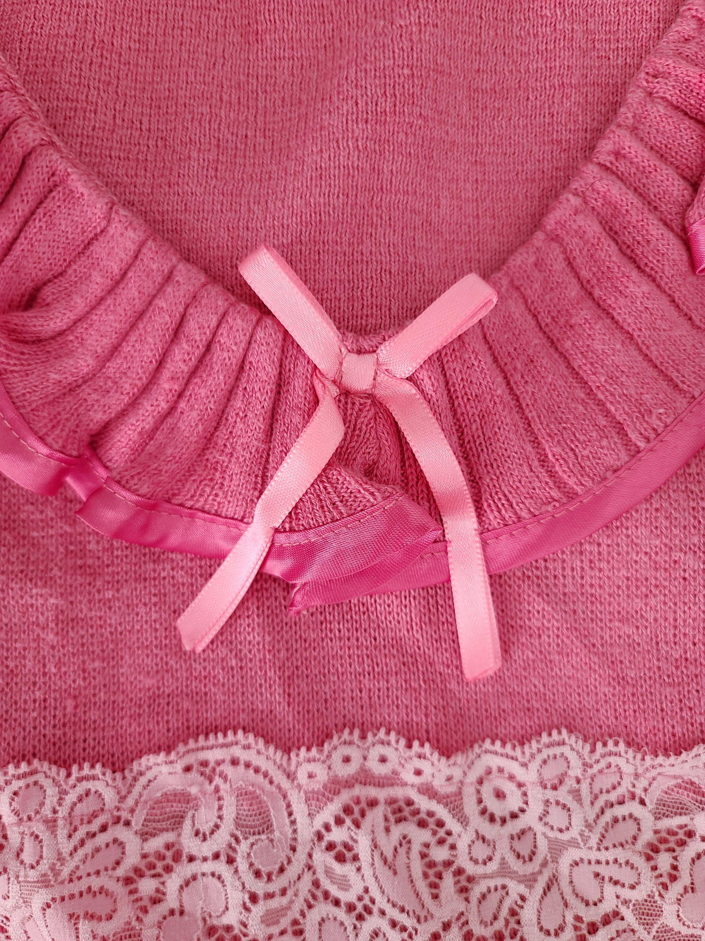 Coquette pink ribbon set