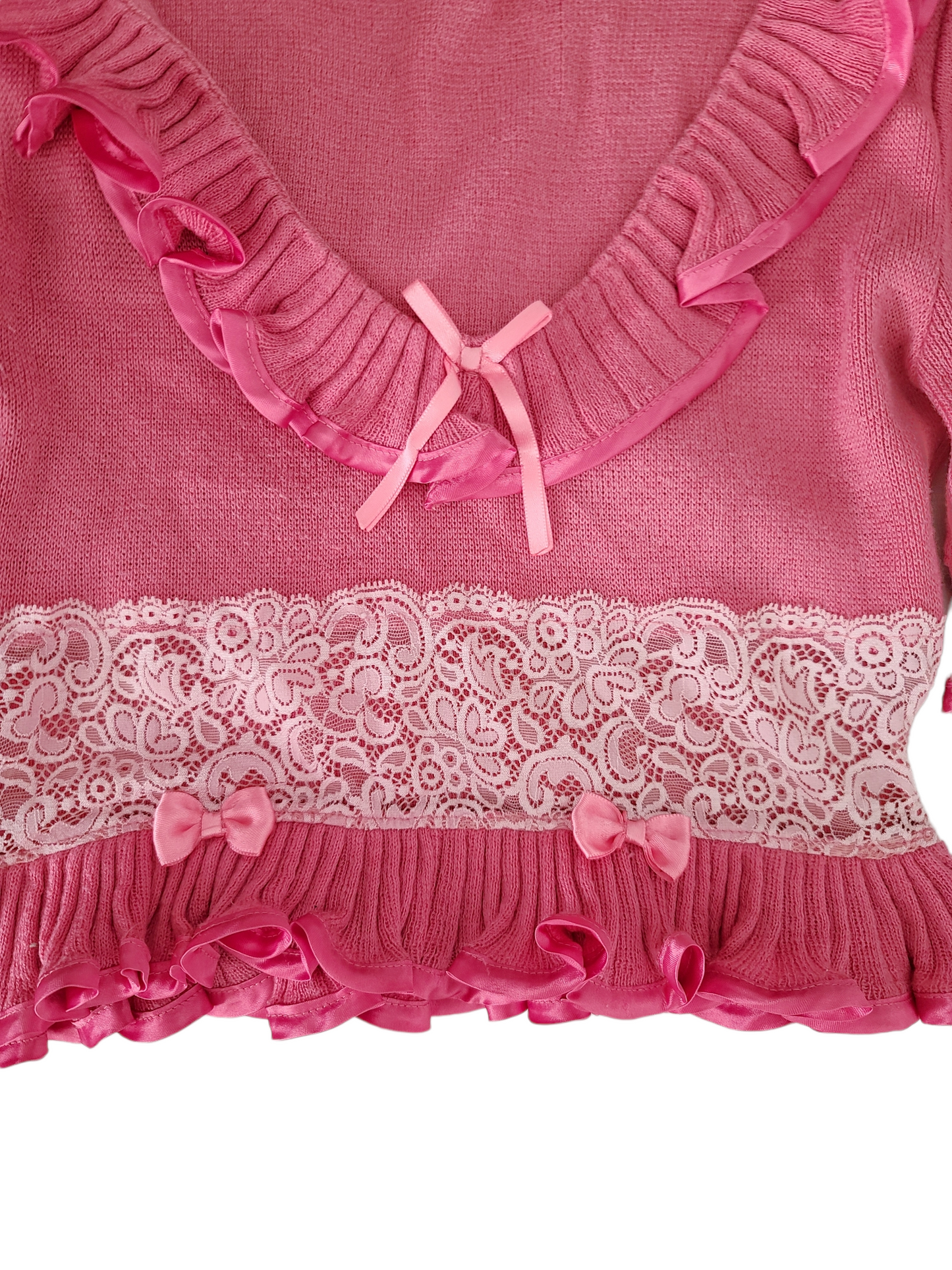 Coquette pink ribbon set