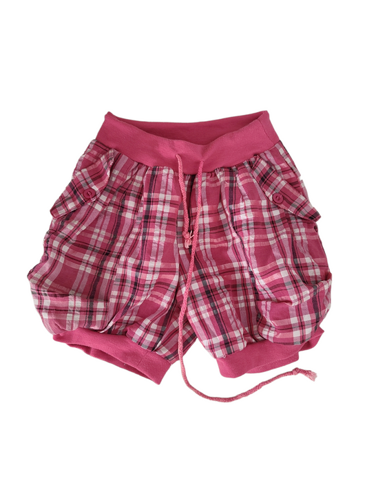 Y2k harajuku pink plaid bloomer gyaru kawaii girly