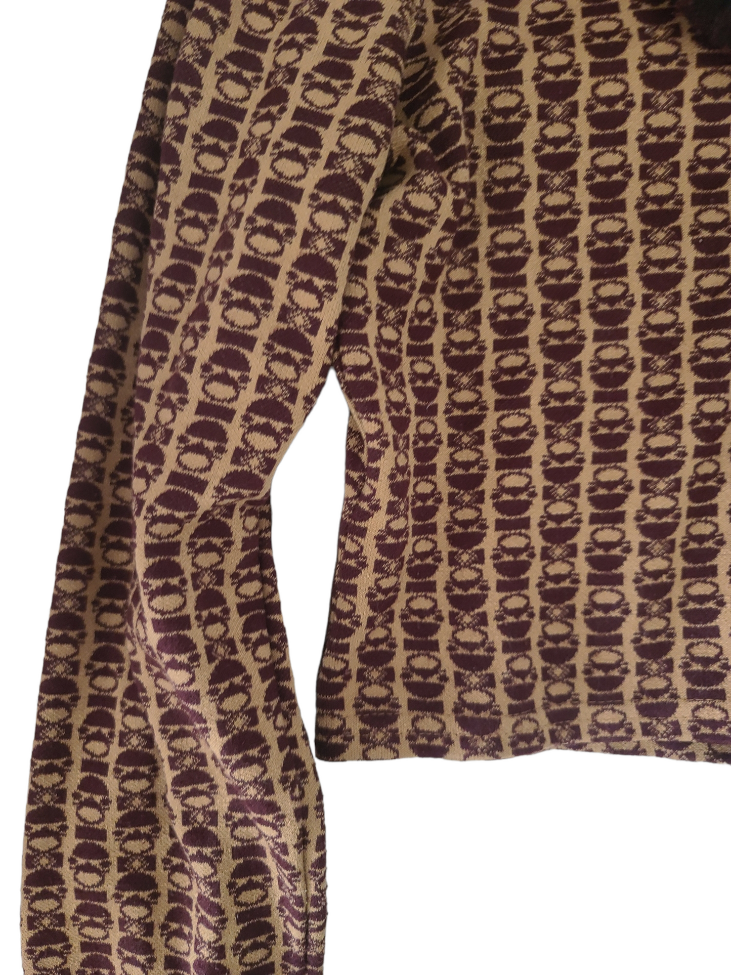 Y2k printed brown set
