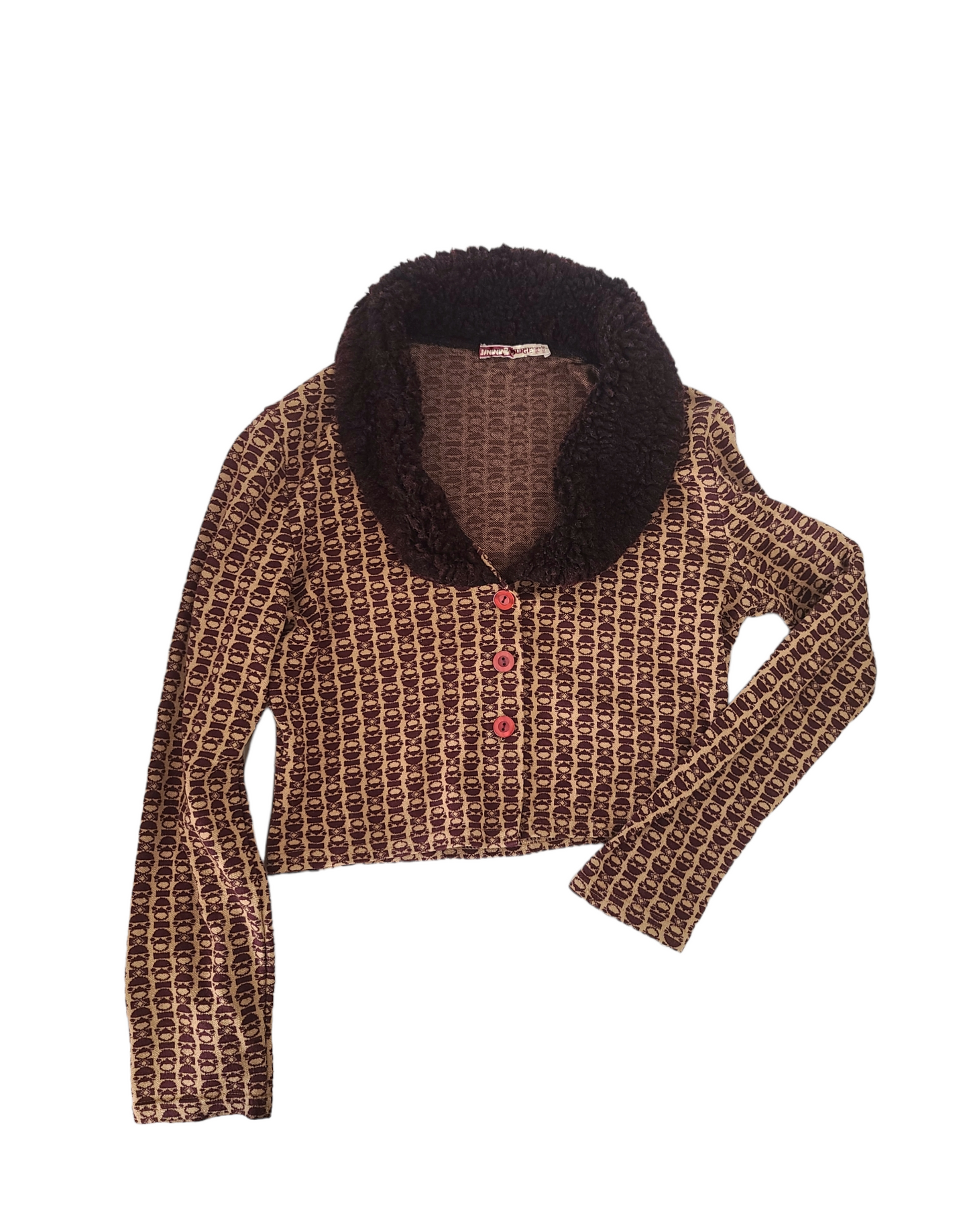 Y2k printed brown set