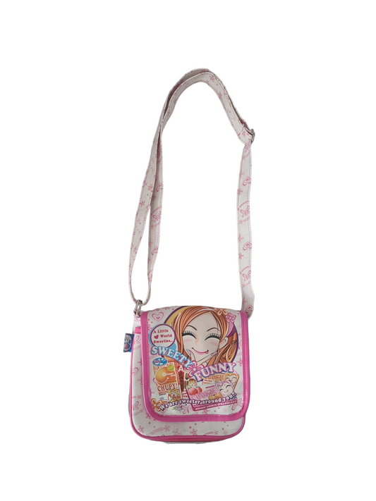 Y2k bag printed harajuku manga anime maximalist japan kawaii cute archive gyaru archive rare rave y2k 2000 2006 minmie mange japan gyaru