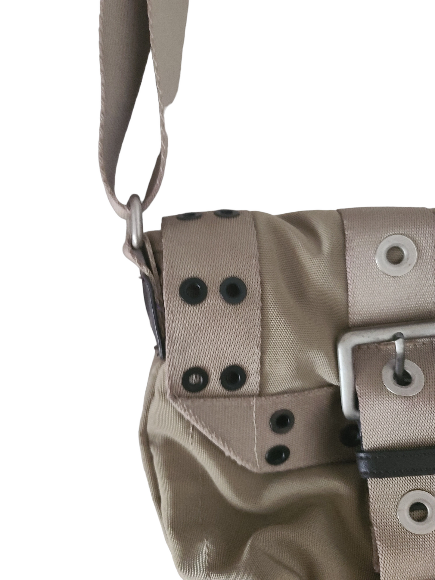 Cybergrunge khaki gorpcore bag