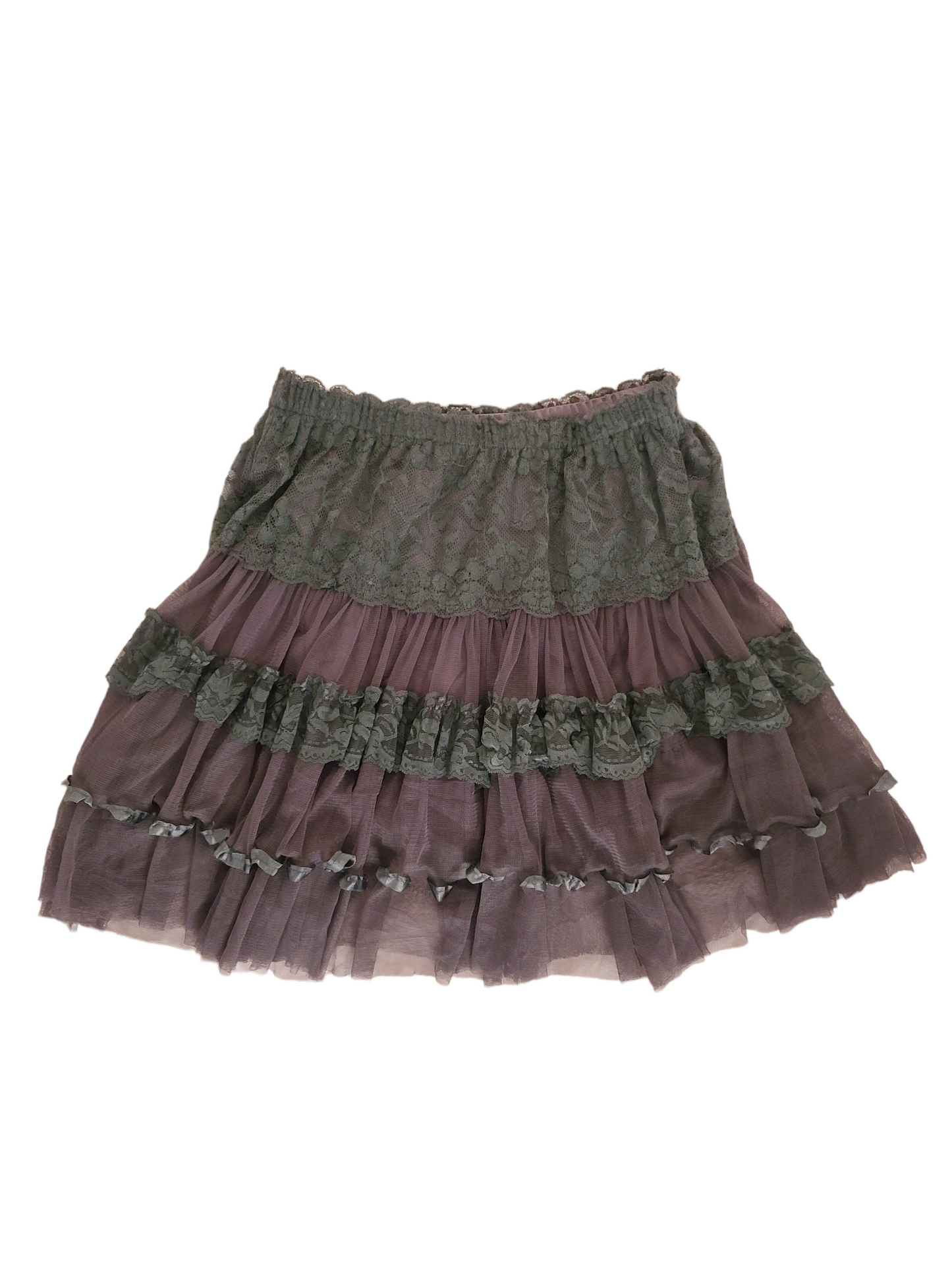 Y2k coquette ruffled vintage harajuku mesh cute kawaii mini skirt fairy lace