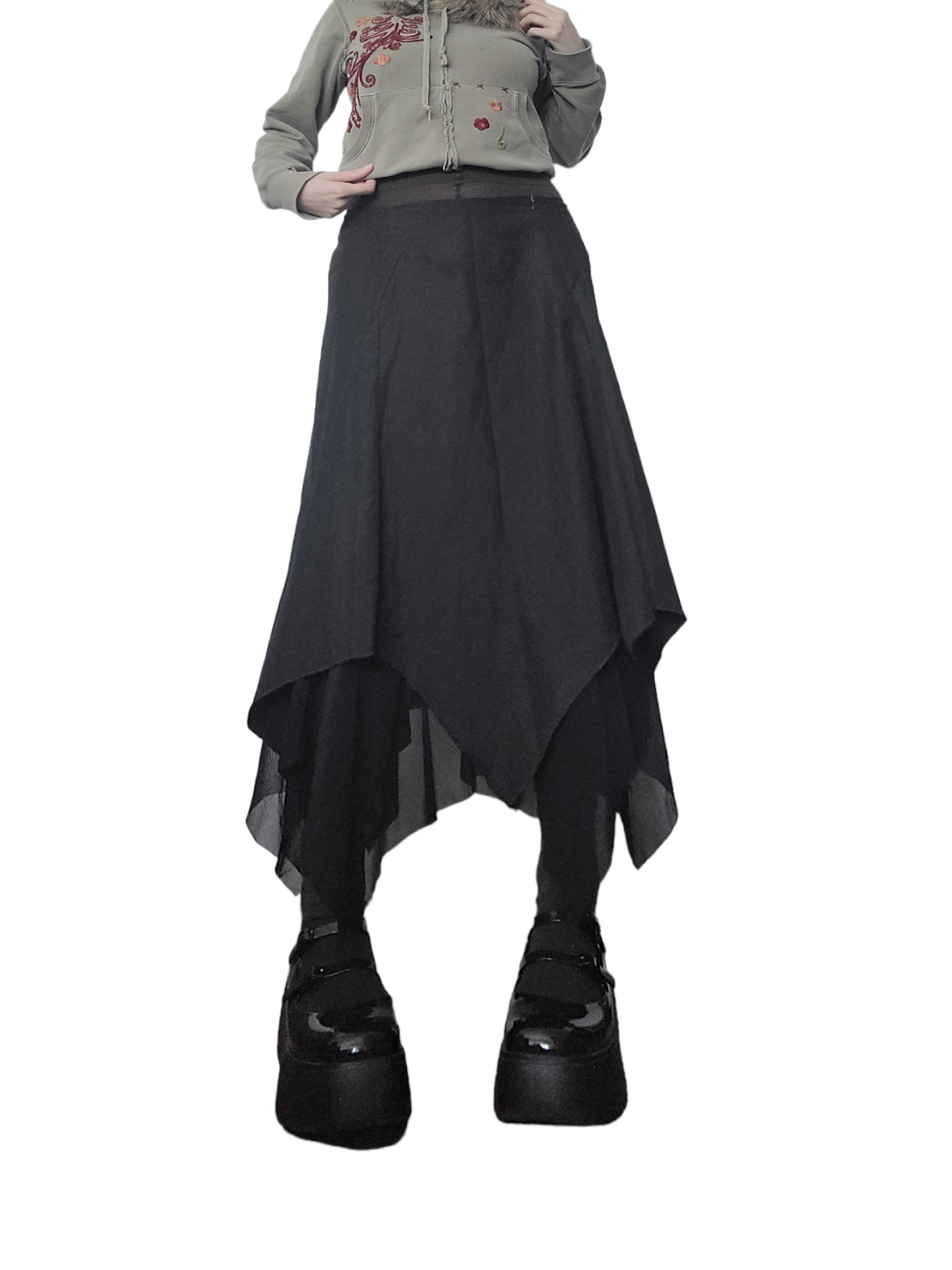 Y2k fairygrunge harajuku maxi skirt