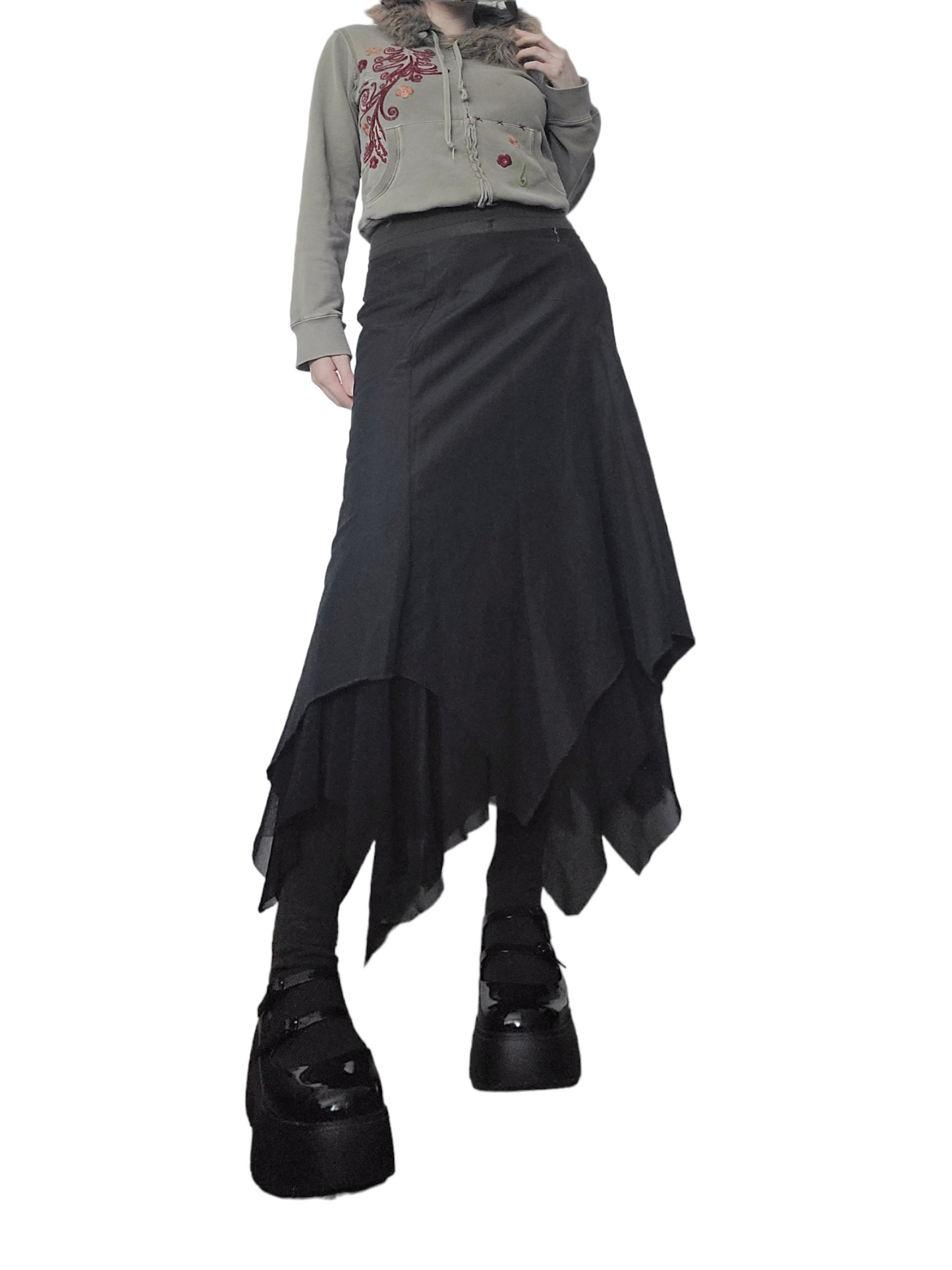 Y2k fairygrunge harajuku maxi skirt