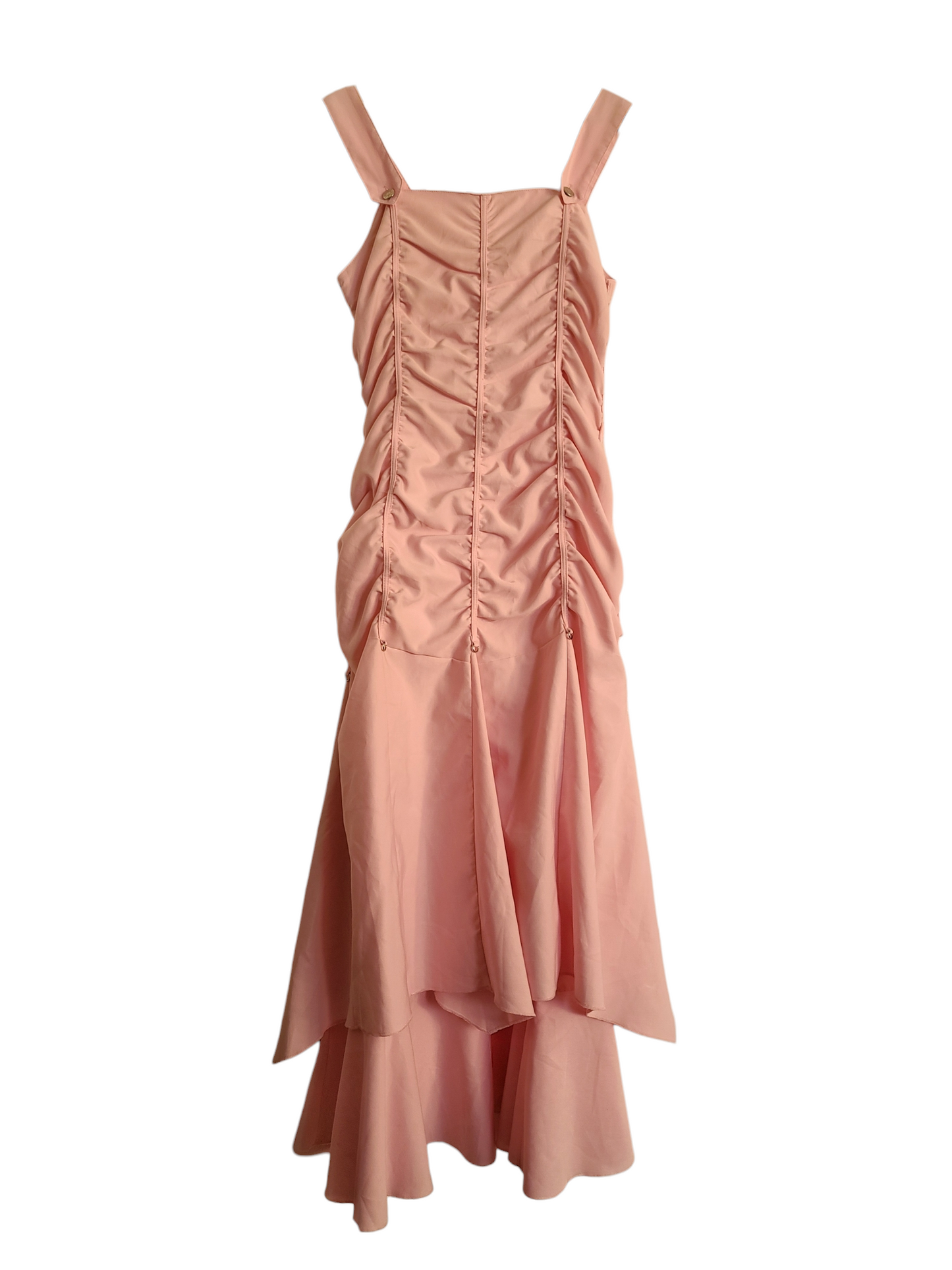 Pink cybery2k gorpcore futuristic harajuku y2k vintage maxi dress