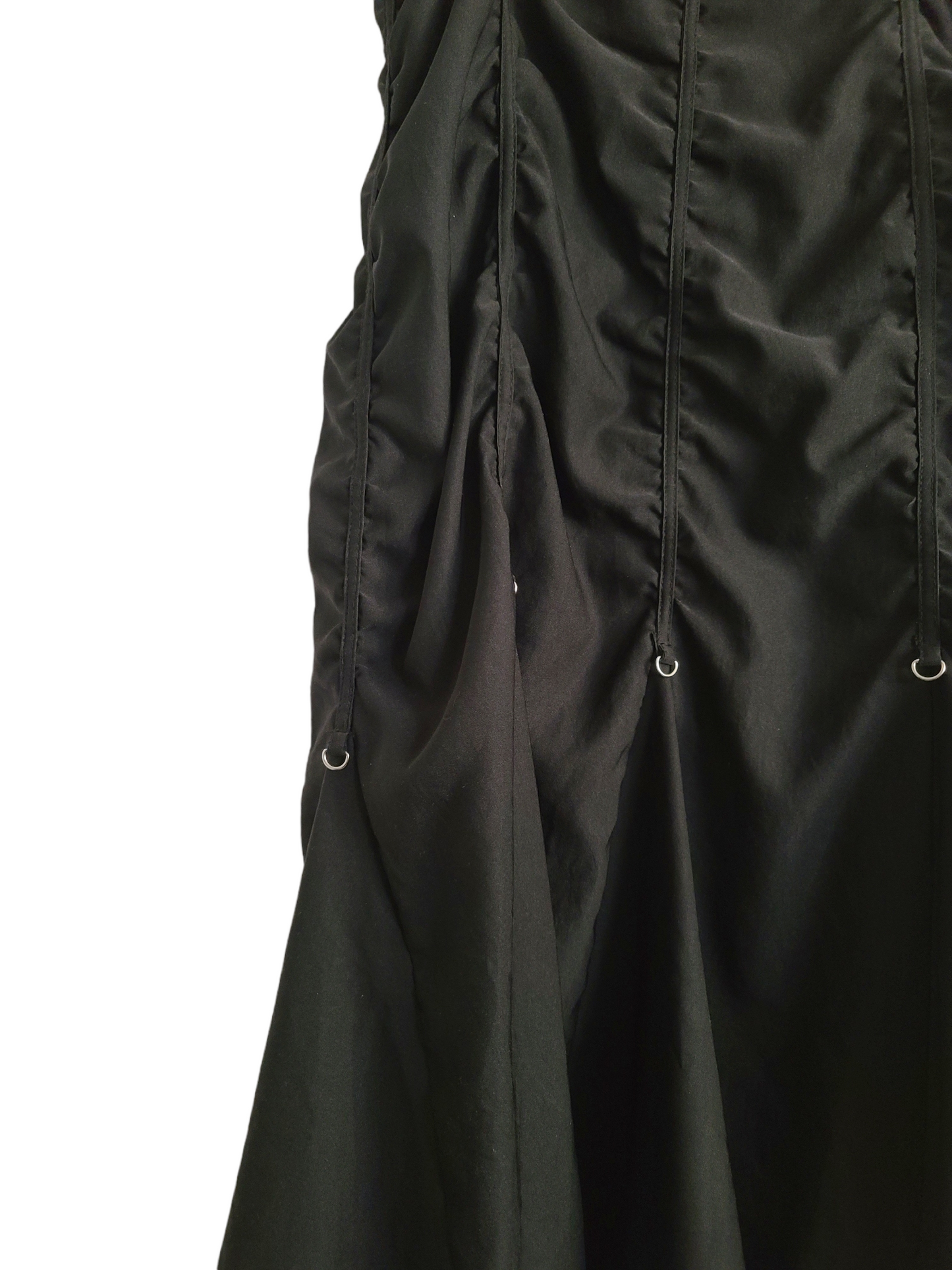 Cybery2k gorpcore black maxi dress