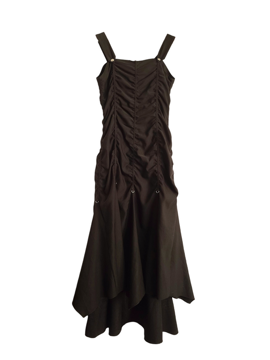 Cybery2k harajuku vintage y2k gorpcore futuristic maxi skirt