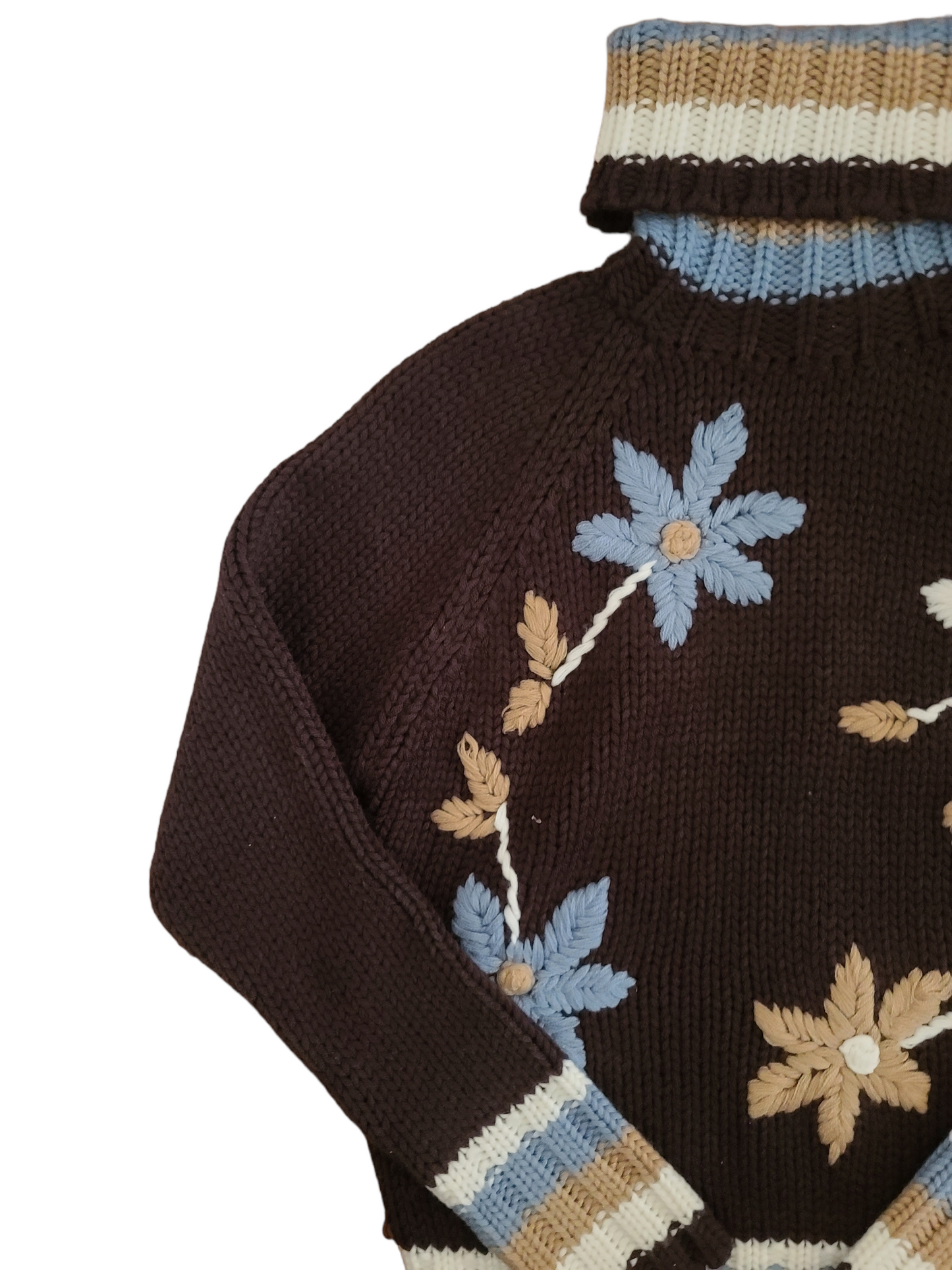 Vintage y2k sweater knitted forestcore