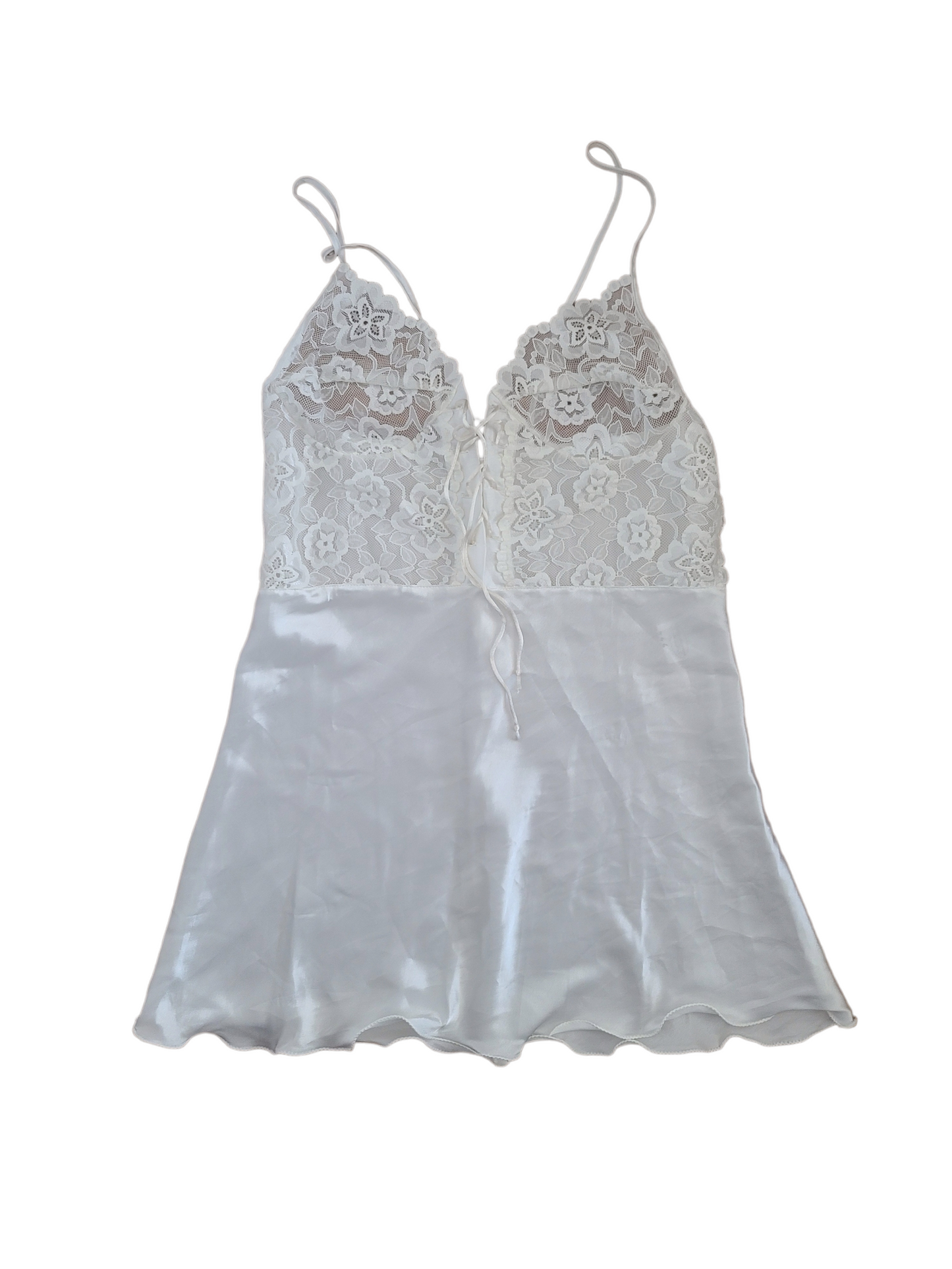 Lace up satin coquette balletcore top lace y2k vintage