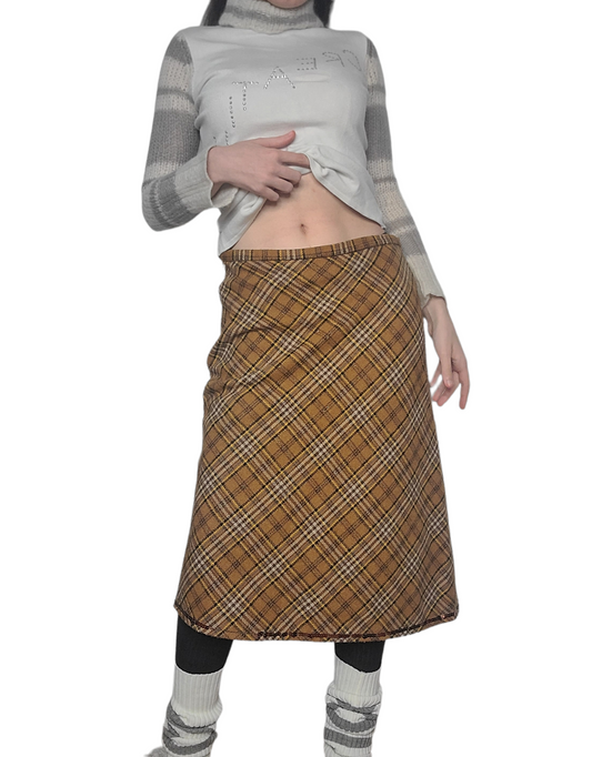 Plaid y2k vintage downtown skirt