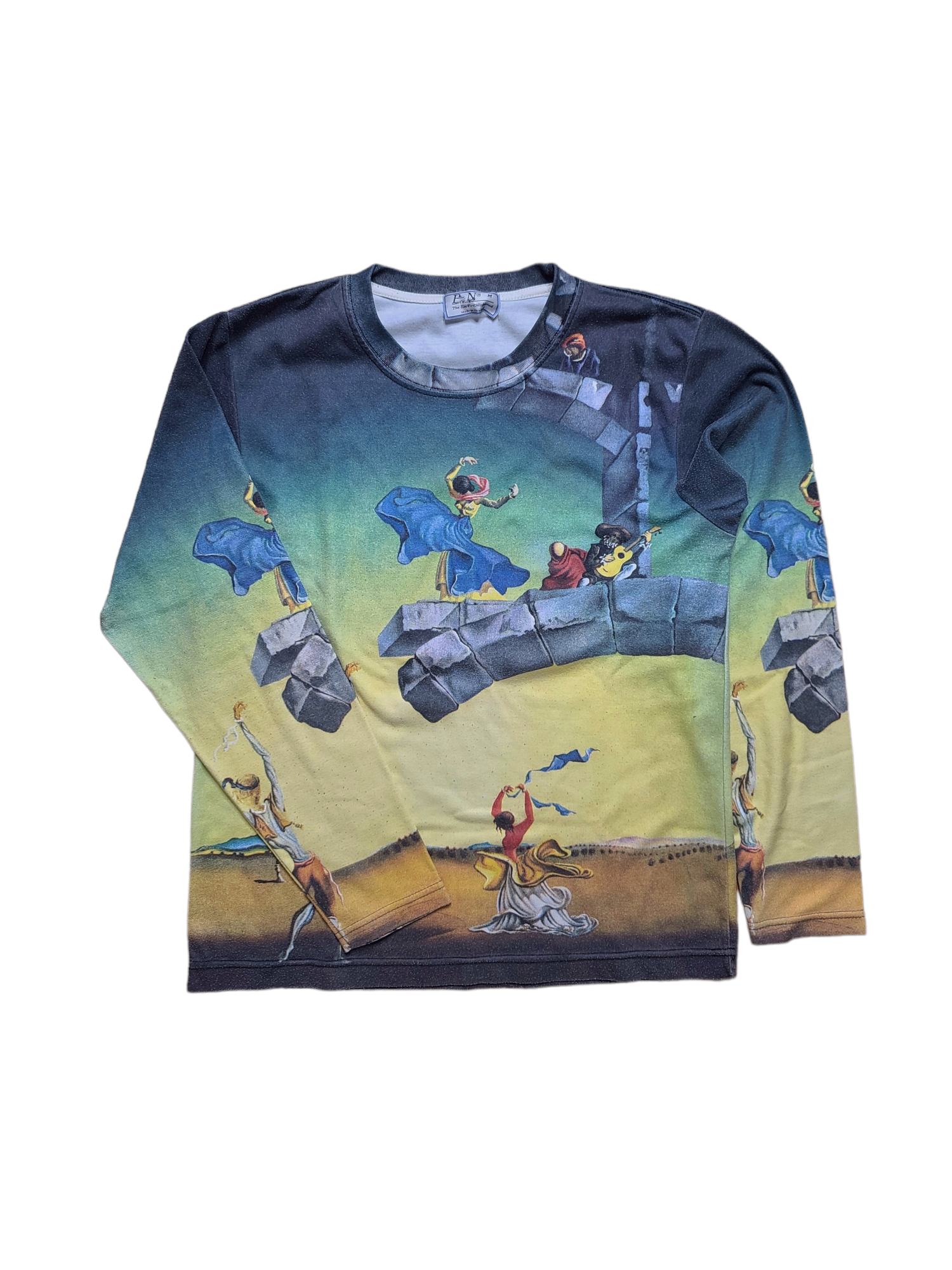 Printed archive cybery2k top dalì vintage