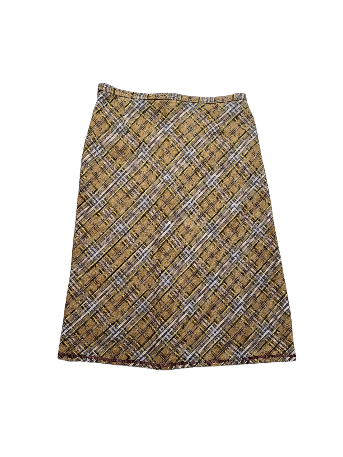 Vintage downtown plaid skirt