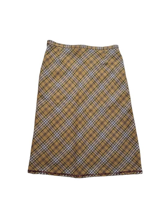 Vintage downtown plaid skirt