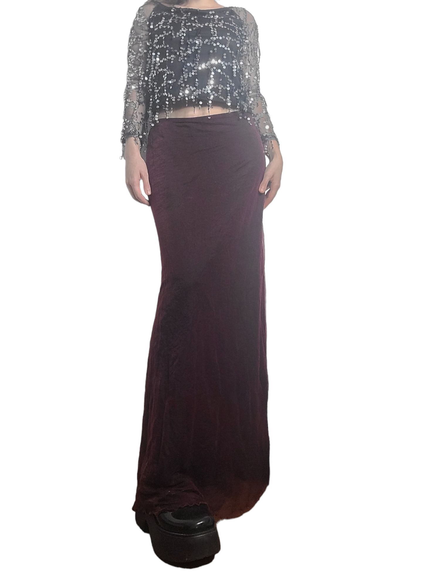 Mesh fairy y2k 90s maxi skirt romantic