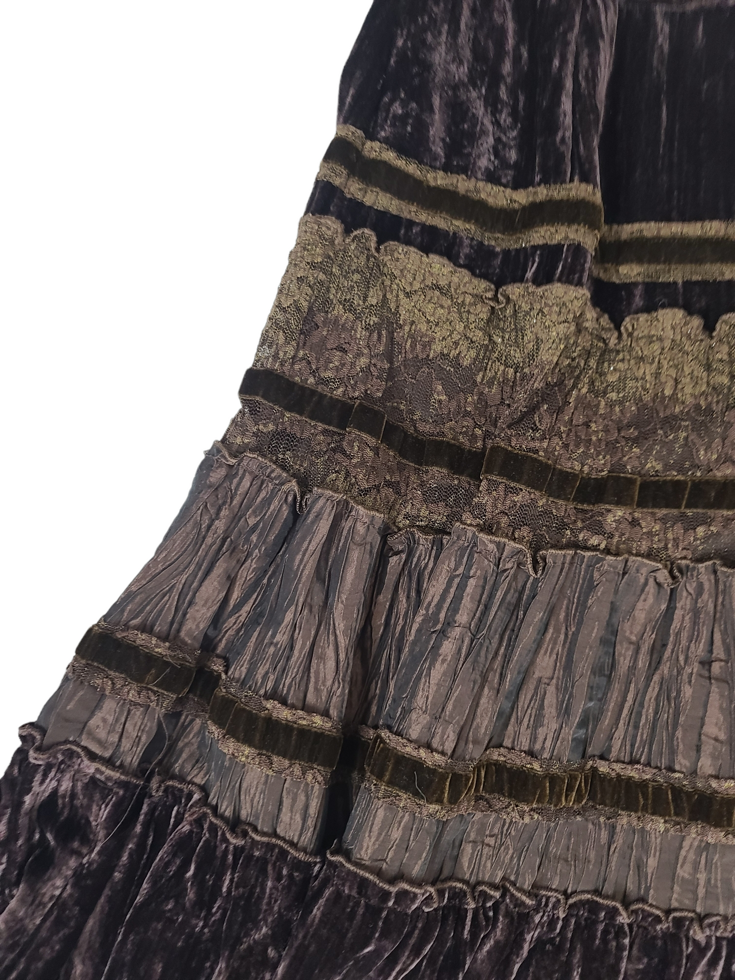 Romantic fairy dress in vintage velvet