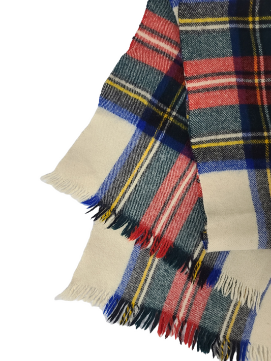 Vintage plaid scarf